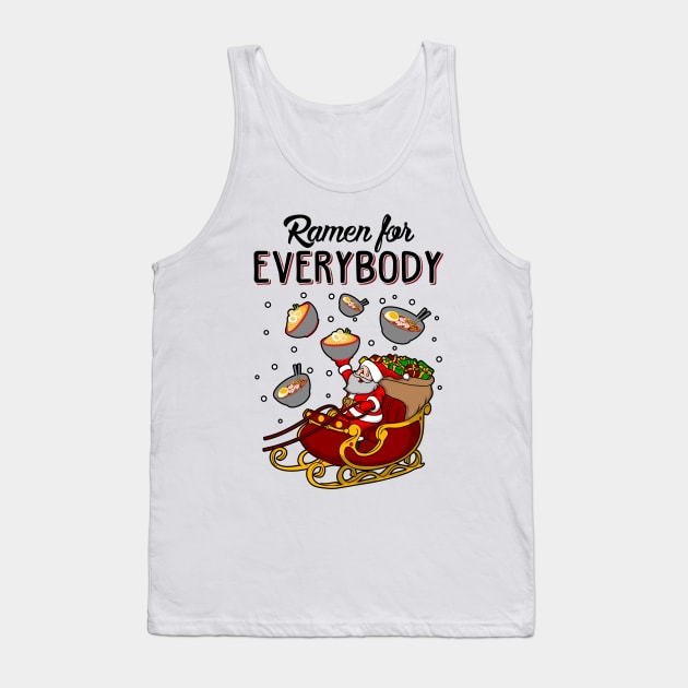 Ramen Ugly Christmas Sweater Tank Top by KsuAnn